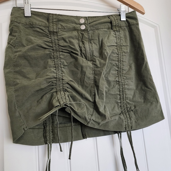 Garage Women’s Army Military Green Skirt Petite Small - Picture 3 of 6